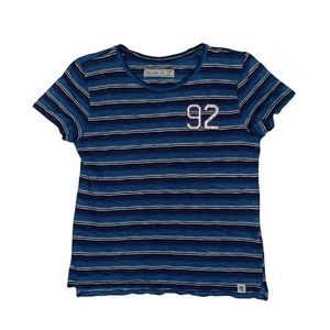 Abercrombie & Fitch Women’s XS Striped Blue Crop Top Shirt